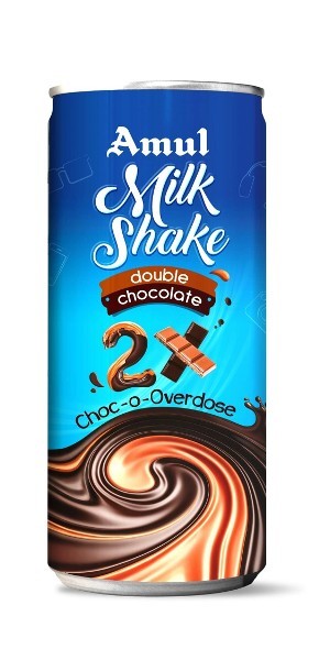 Amul Double Choc Milkshake Can